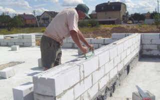 Технология кладки стен из ячеистых блоков