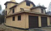 Наружная обшивка дома из СИП панелей