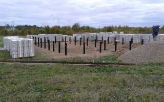 Свайный фундамент для газобетонного дома