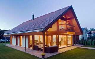 Стеклянные дома с деревянным каркасом