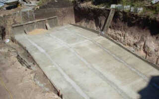 Заливка бетона под углом